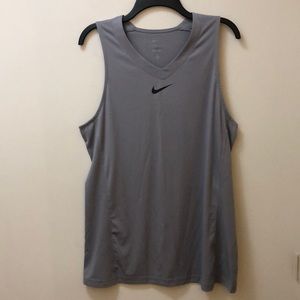 Nike Men’s Large Grey Dri-Fit Tank. 100% Polyester. Excellent condition!